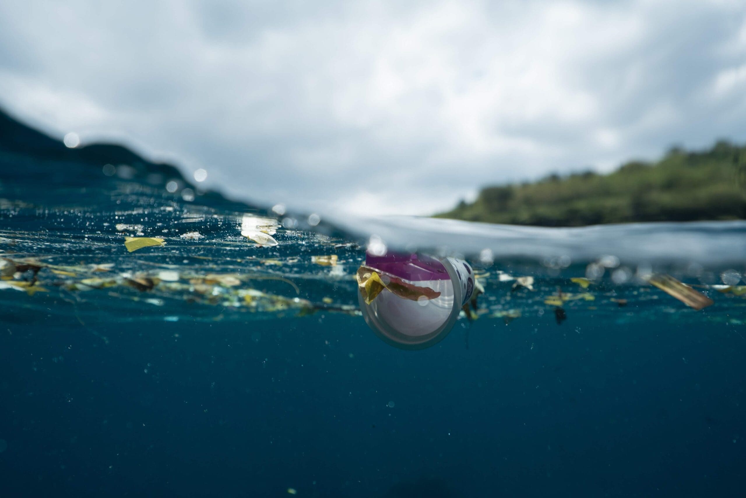 Plastics in ocean