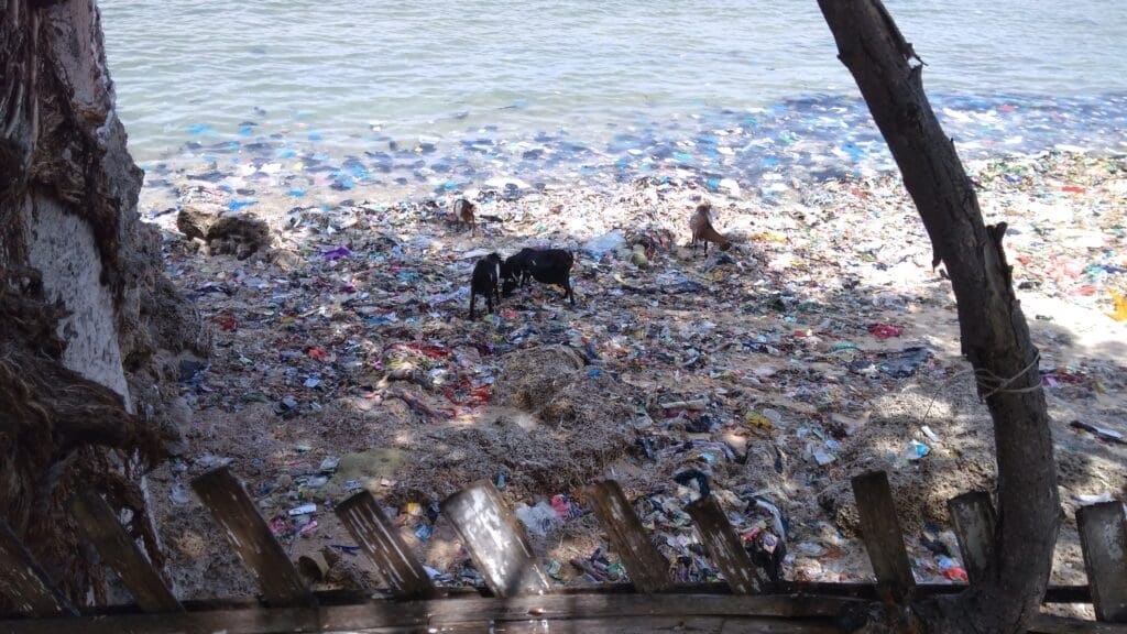 Sampah di Gili Ketapang