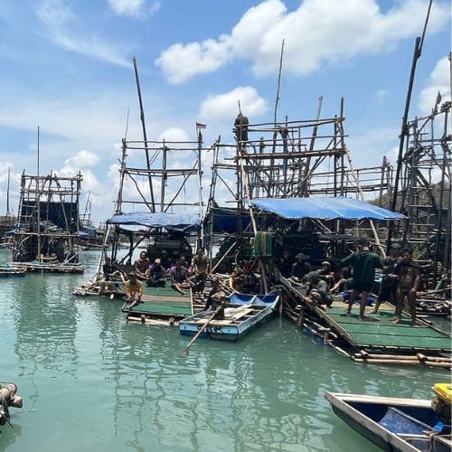 Penambang timah di Belitung